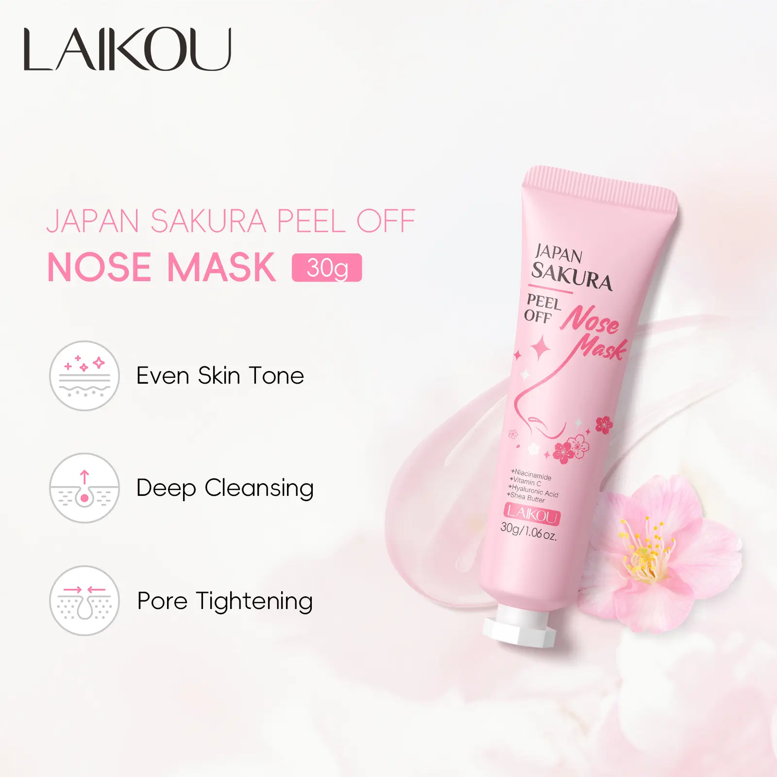 Pull-Off Nose Mask 30g, Hydrating Moisturizing Cleansing, Ideal for Skin Care, Refreshes and Nourishes Your Nasal Area