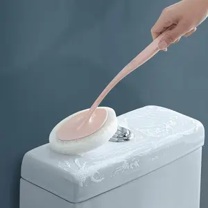 Long Handle Sponge Brush for Bathroom, Wall Cleaner, Bathtub Sponge Brush, Floor Tile Scrubber, Multi-Use Cleaning Tool