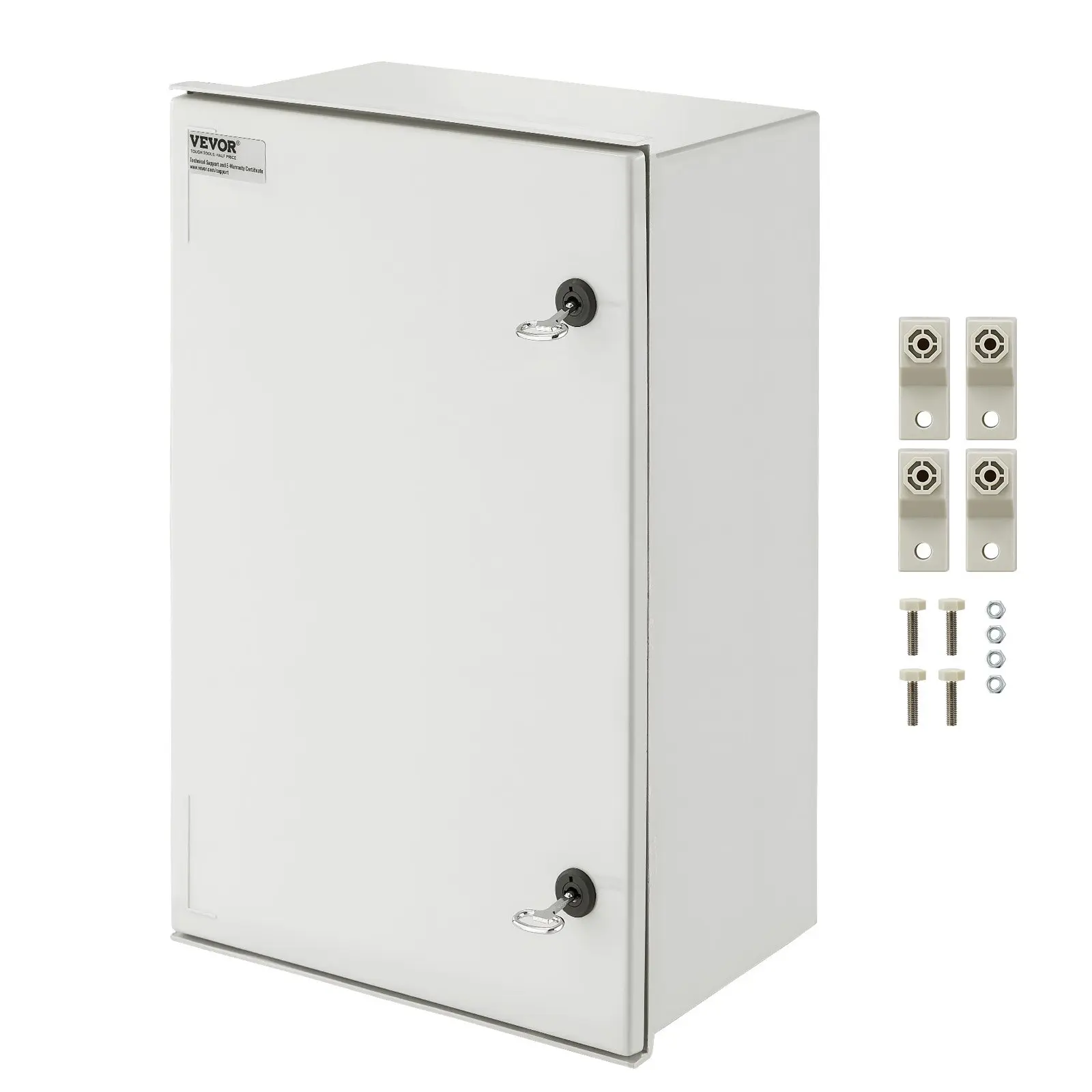 【DealsForYouDays】VEVOR NEMA Steel Enclosure, 24x 16x 9'' NEMA 4X Fiberglass Electrical Box, IP66 Waterproof Dustproof, Outdoor/Indoor Electrical Junction Box, with Mounting Plate(60x 40x 23 cm)