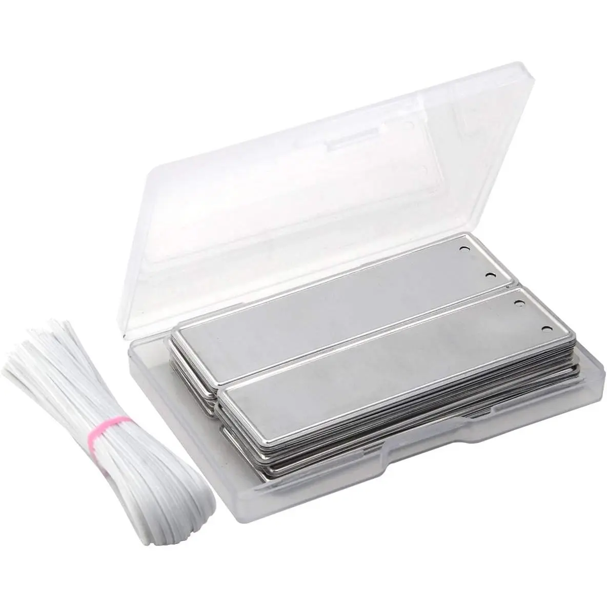Metal  Labels,   Tags, 6 Inch Wires Included (150)