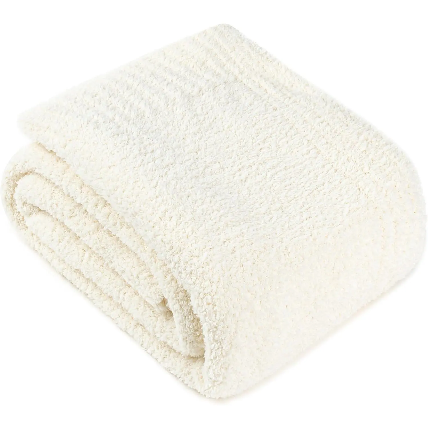 Super Soft Throw Blanket for Couch,  Cozy Lightweight Cream Blanket, Large Fuzzy Warm Knit Blanket for Bed Sofa, Beige, 60x80