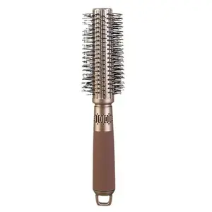 Circular Roll Comb for Curling and Drying, Nylon Heat-Resistant Teeth, Massage Comb, Wave Curls, Easy Styling, Professional and Personal Use