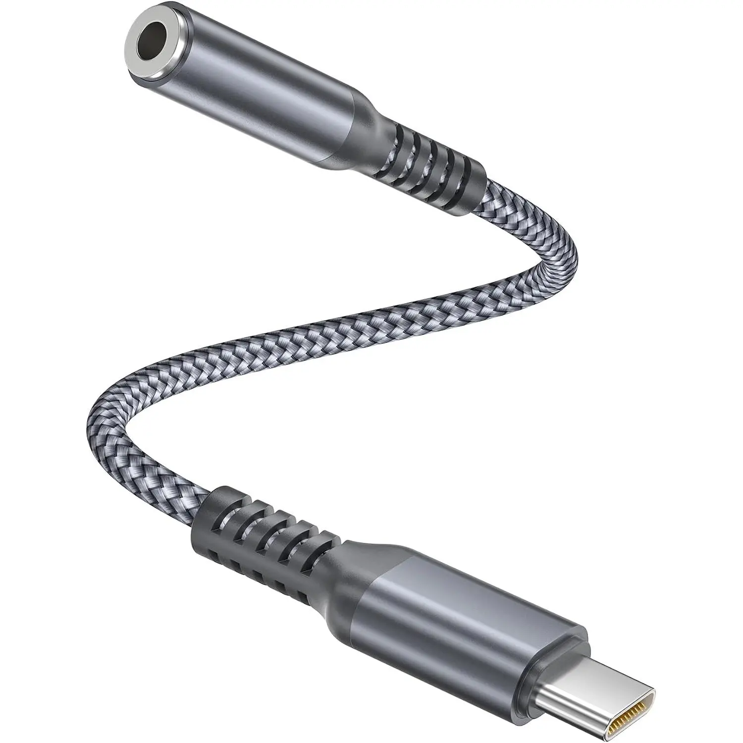 17 16 Headphone Adapter 0.6FT,USB C to 3.5mm Aux Audio Jack | Type C to 1/8 Inch Auxiliary Converter for   17 17e Air 16 16e 15 Pro Max Plus,iPad mini 7 6 Air,Galaxy S26 S25 S24