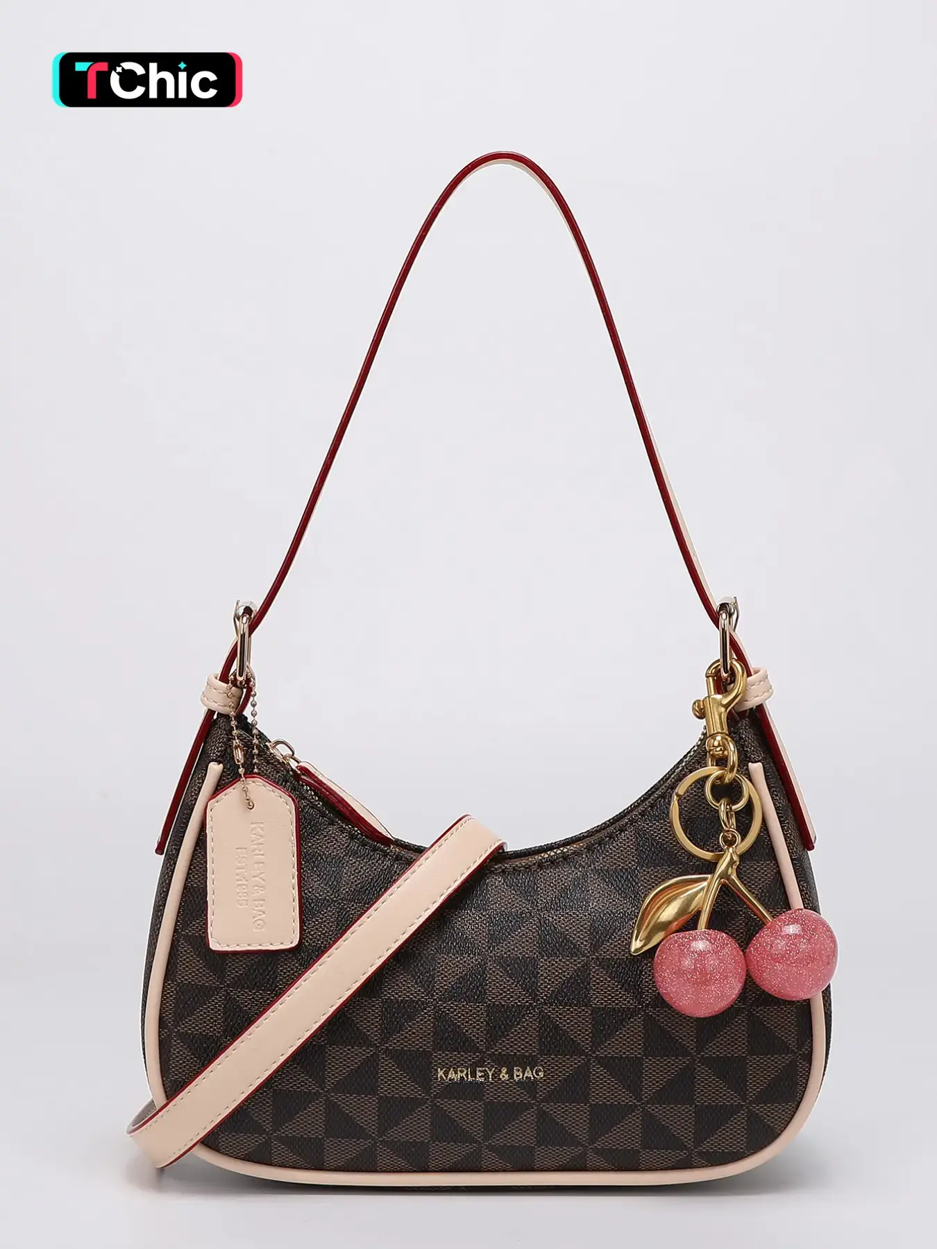 Women's Classic Print Shoulder Bag, Crossbody Commuter Purse, Lightweight Large Capacity, High-Quality Leather, Simple and Versatile Daily Fashion Bag, Fashion Crossbody Bags