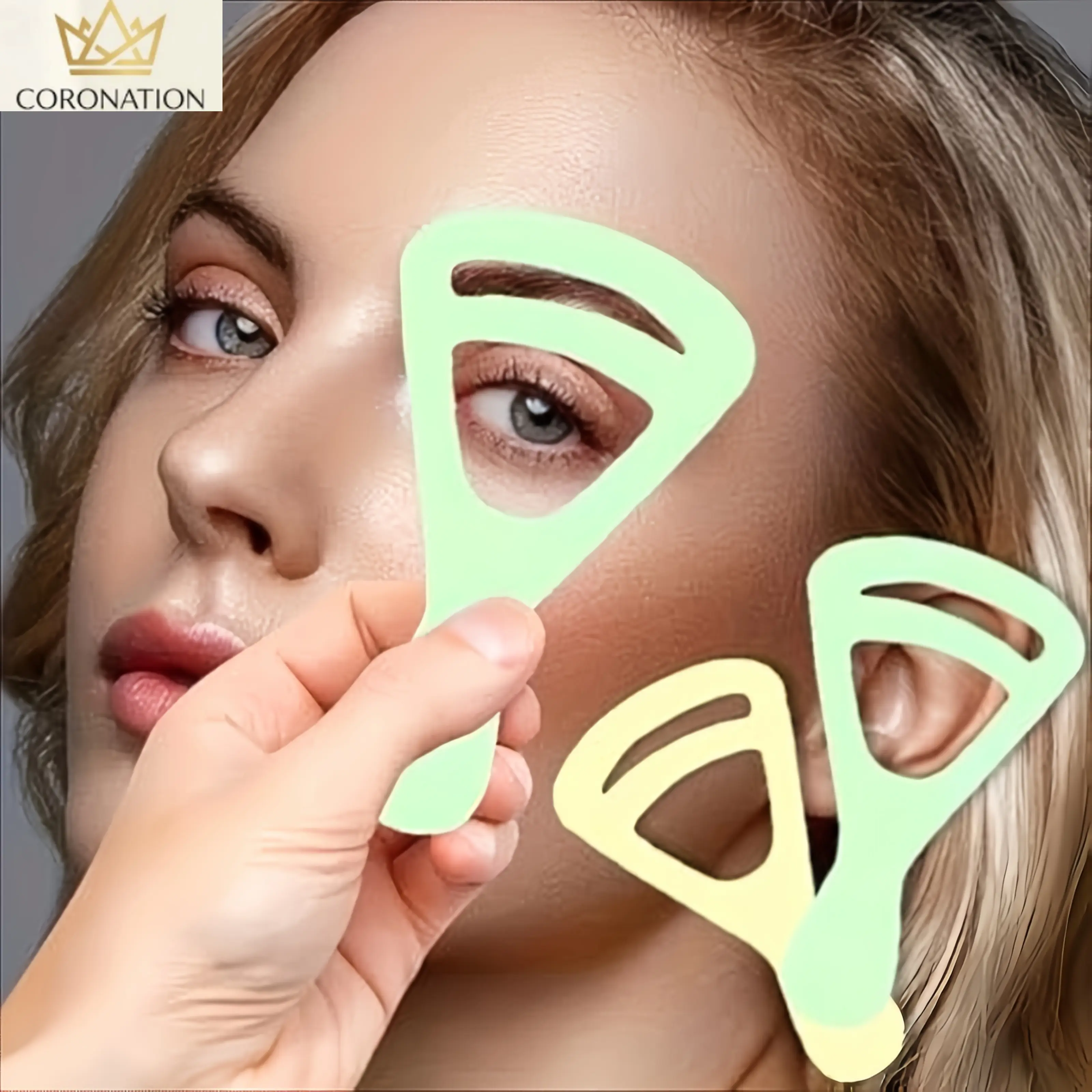 4PCS Eyebrow Stencil Kit, Aesthetic Beauty Makeup Tool for Perfect Brow Shaping, Reusable Eyebrow Mapping Templates for Filling, Trimming and Designing Natural Brows, Beginner Friendly Practice Accessories for Daily Makeup Routine