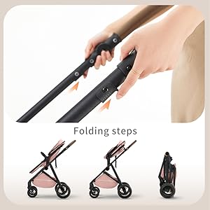 Leisure Hand Wagon Cart,Baby Stroller,Storage Basket,5-Point Harness,All In One Convertible Baby Stroller Without LatchBase -Toddler Stroller With Reversible Stroller Seat ;compact stroller carrinho de bebe affordable strollerc # Summervibes