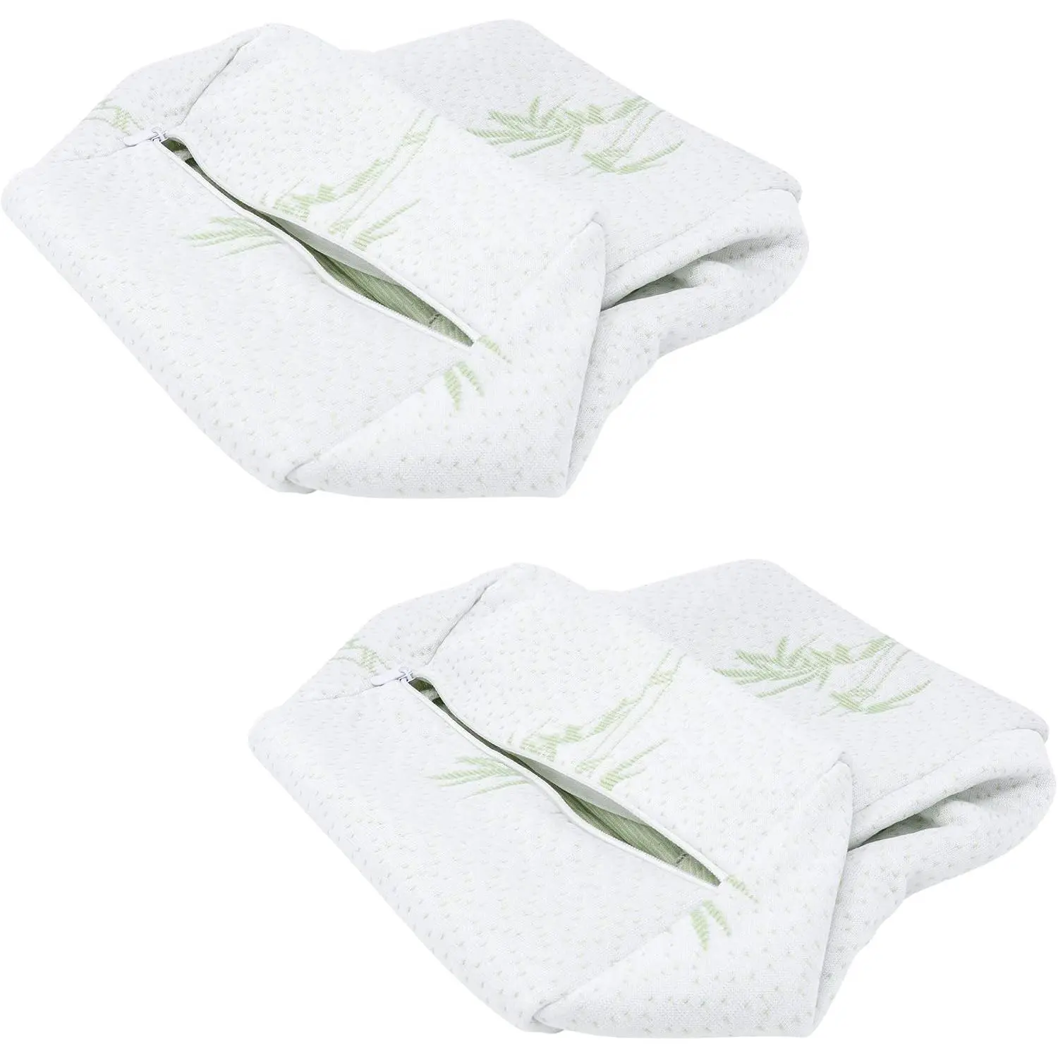 2-Pack   Pillow Covers - Washable   Pillowcase - Cooling Breathable Soft  Pillowcases -  Covers for  Pillows -  Fit
