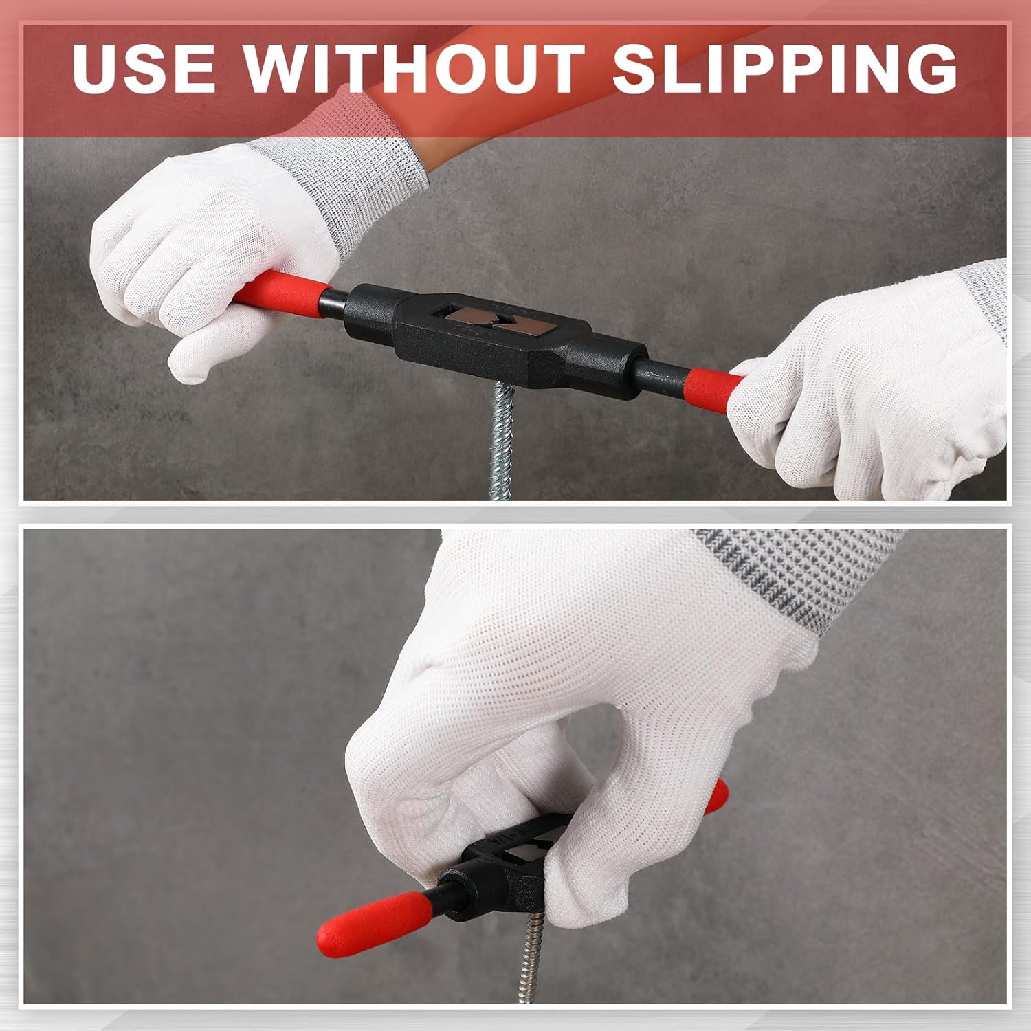 2 count Adjustable Tap Wrench Handle Tool Ratcheting for Tap Reamer (1/4"-3/4",1/16"-1/4")