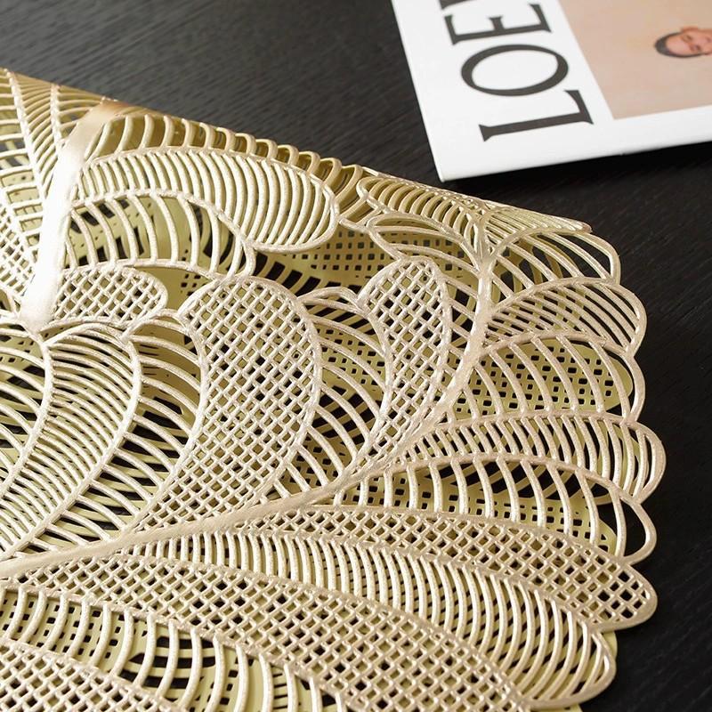 Leaf Pattern Tablecloth, 1 Count Exquisite Waterproof & Stain Resistant Tablecloth, Washable Table Decoration Supplies for Home Kitchen Dining Room