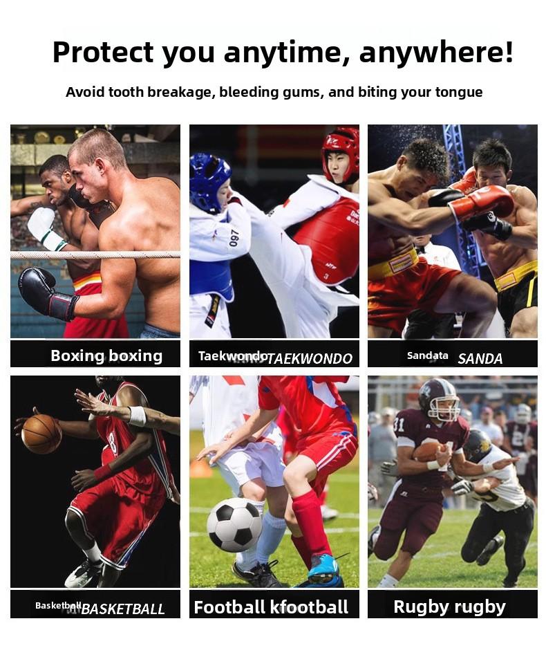 High Impact Protection Mouthguard for Boxing Sports Teeth Guard Gum Shield with Case Comfortable Fit for MMA Training Wrestling Karate