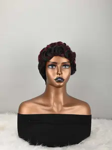 Short Pixie Wigs Short Curly Pixie Wigs Synthetic Hair Wigs Natural Wavy Pixie Cut Wig Short Curly Layered Pixie Wig