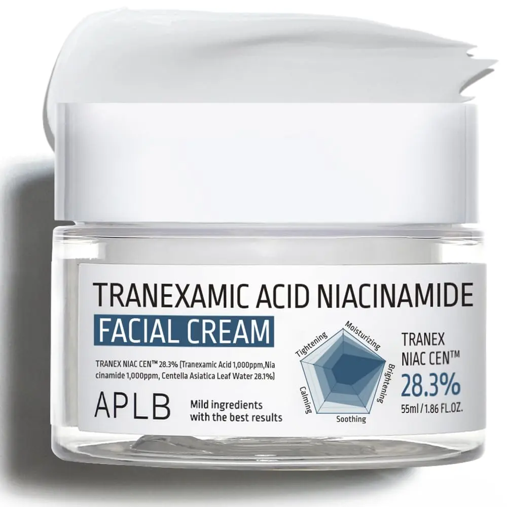 APLB Tranexamic Acid Niacinamide Facial Cream | TRANEX NIAC CEN™ 28.3% 1.86 FL.OZ/Korean Skincare, Moisturizing, Blemish care, Helps with skin discoloration