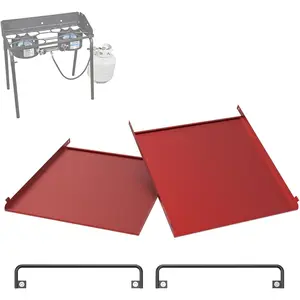 Folding Side Shelf Set for Camp Chef 14" Two-Burner Stoves – Dual-Use  Shelves for Camp Chef, Extra Prep Space & Protective Lid