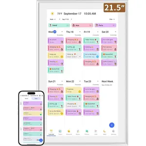 21.5-Inch Electronic Wall Calendars & Chore Chart, Full HD Interactive Touchscreen Display for Family Schedules Planner,Seamless Scheduling/Organizing-Wall/Desk Mountable summerwins