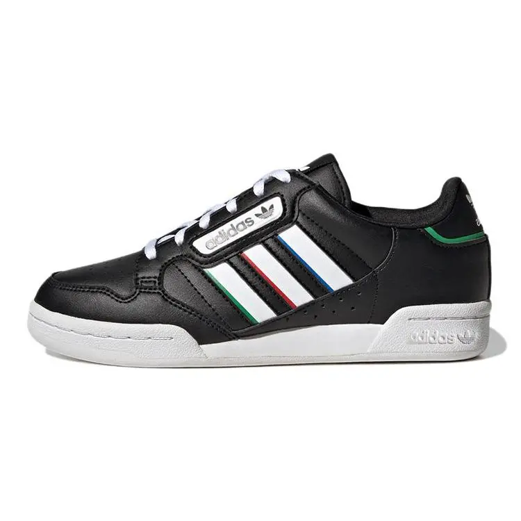 Adidas Continental 80 Stripes J 'Black White Vivid Red' GW6643
