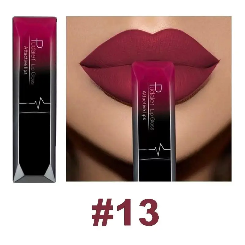 Matte Lip Glaze, Highly Pigmented Liquid Lipstick, Waterproof, Long-Lasting, Non-Transferable, Perfect for Women's Makeup