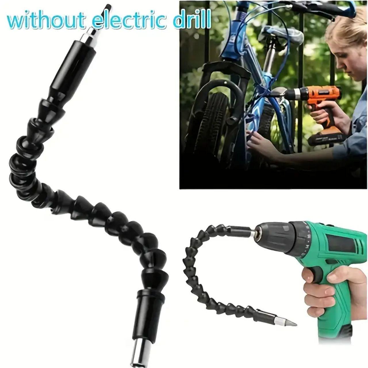 Drill Bit Extension Rod, Electric Drill Flexible Shaft Extension Rod, Hexagonal Screwdriver Flexible Shaft Extension Rod, Electric Tool Accessories