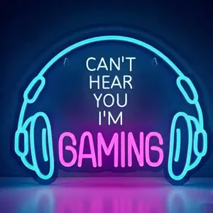 Gaming Room Neon Light, USB Powered Indoor Decoration Lamp, Perfect Gift for Halloween & Christmas, No Power Plug Required