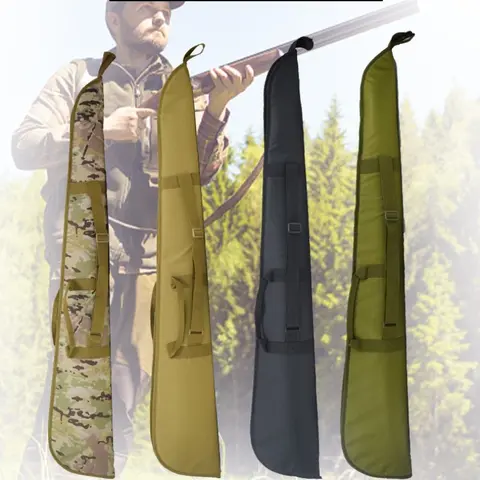 50 Inch Tactical Pointed Zipper Storage Bag With Thick Shockproof Foam Lining, Multi-Purpose Carry Case For Fishing Rods, Outdoor Camping Tools & Hunting Gun Slip, Padded Protective Storage Sleeve For Outdoor Activities