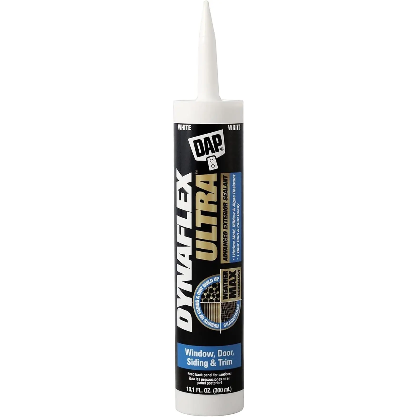 Dynaflex Ultra Advanced Exterior Sealant, White, 10.1 Oz