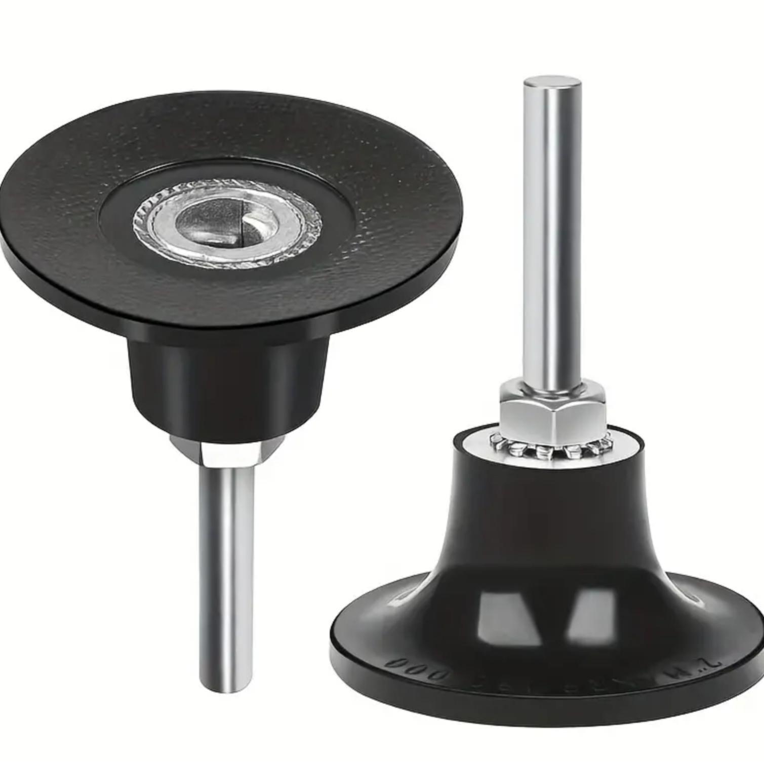 Versatile Die Grinding Attachment Kit, 2 Inch Roll Lock Pad Holders, with 1/4" Shanks Die Grinding for Drill Sanding Attachment Rotary Tools, Hardware, Heavy Duty, Industrial