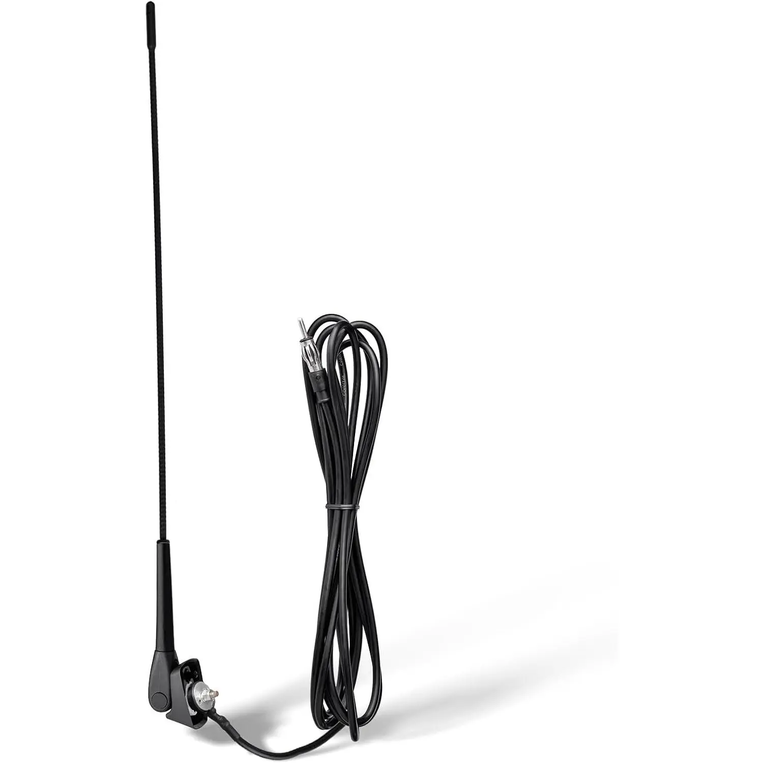 Marine Boat Radio Antenna 18in, AM/FM Stereo Antenna | Antenna Mast  with Mounting Base for Boat  Tractor RV ATV UTV  Yacht Pontoon