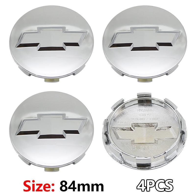 4pcs 53mm 59mm 84mm Chevrolet logo car emblem Wheel Center Hub Cap auto Rim refit dust-proof badge covers styling accessories