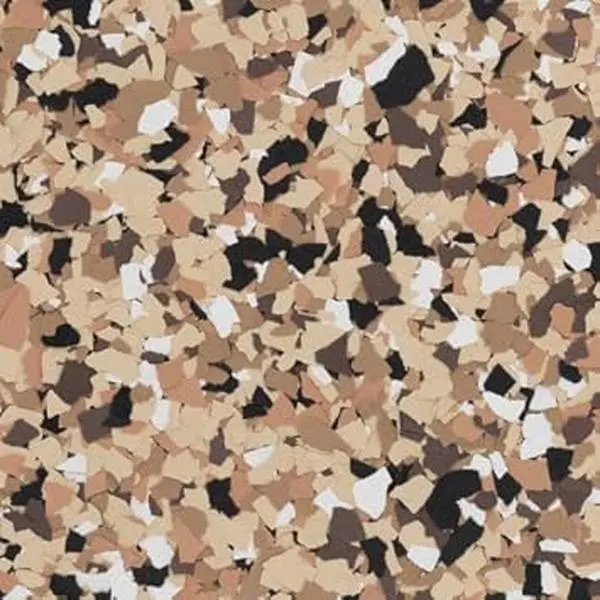 Epoxy Flakes 1/4" (5 Lbs) Garage and Epoxy Floor Flakes for Decorative Floors and Crafts (517 Outback)