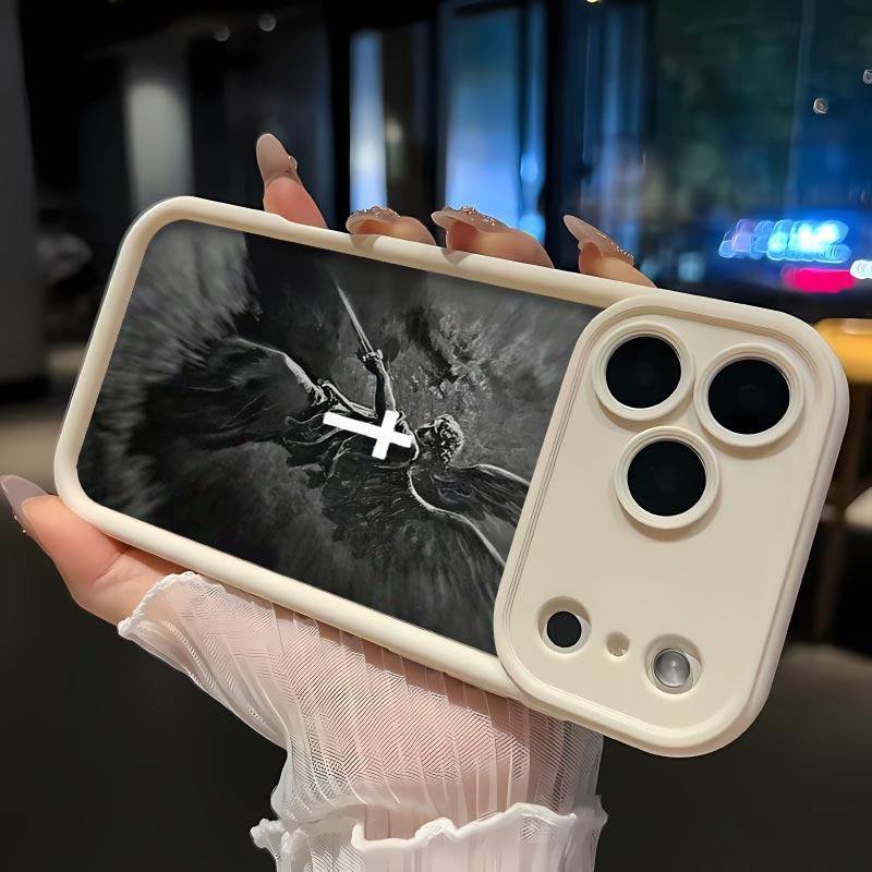 The angel whoap pearedto Balaam Soft&Flexible TPU Silicone Phone Case For iPhone 17 Pro Max AIR 16 15 14 13 12 11 Plus XSMAX Cases Durable|Shockproof|Full Camera Protection|Anti-Scratch|Anti-Fingerprint|Slim Fit|Gift For Girlfriend/Men/Women