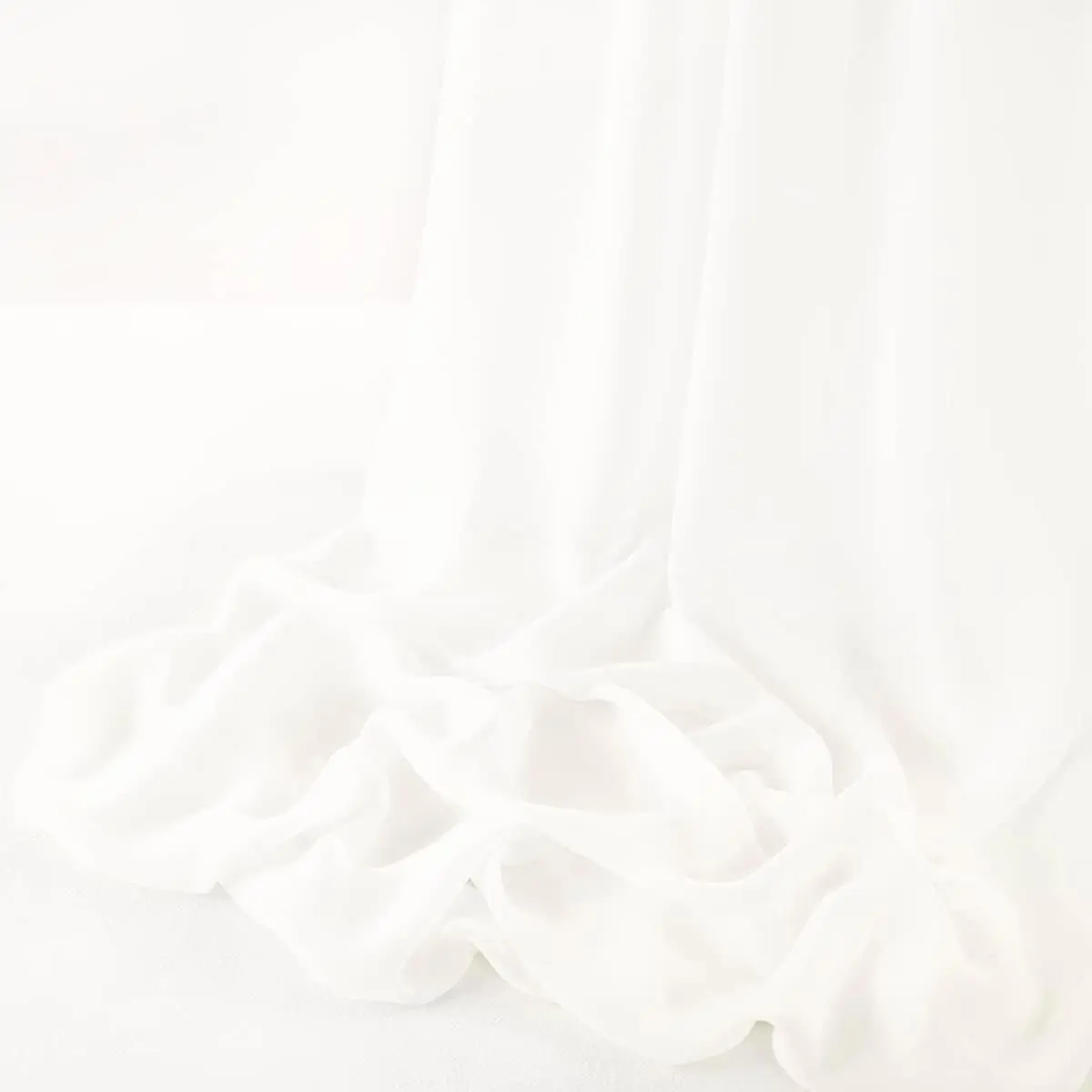 Ivory Chiffon Sheer Fabric by the Yard 10 Yards 60" Wide for Wedding Arch Draping Party Backdrop Curtain Arch Ceiling Decor