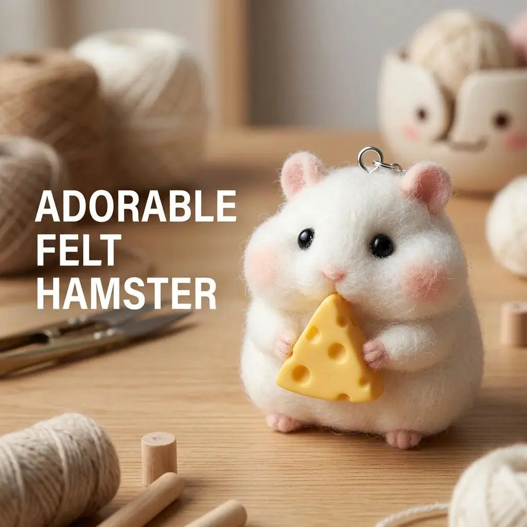 Squishy Toy Mushy Silicone Mochi Toy Fuzzy Cute Hamster Handmade NEW Fidget Toy Relief  Stress Relax Gift
