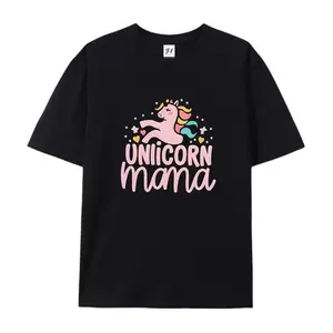 Unicorn Mama Pink Unicorn Graphic T-Shirt, Cotton Comfort Tee, Mom Life Fashion Outfit, Oversized Casual Shirt, Ideal Mom & Unicorn Lover Gift for Her