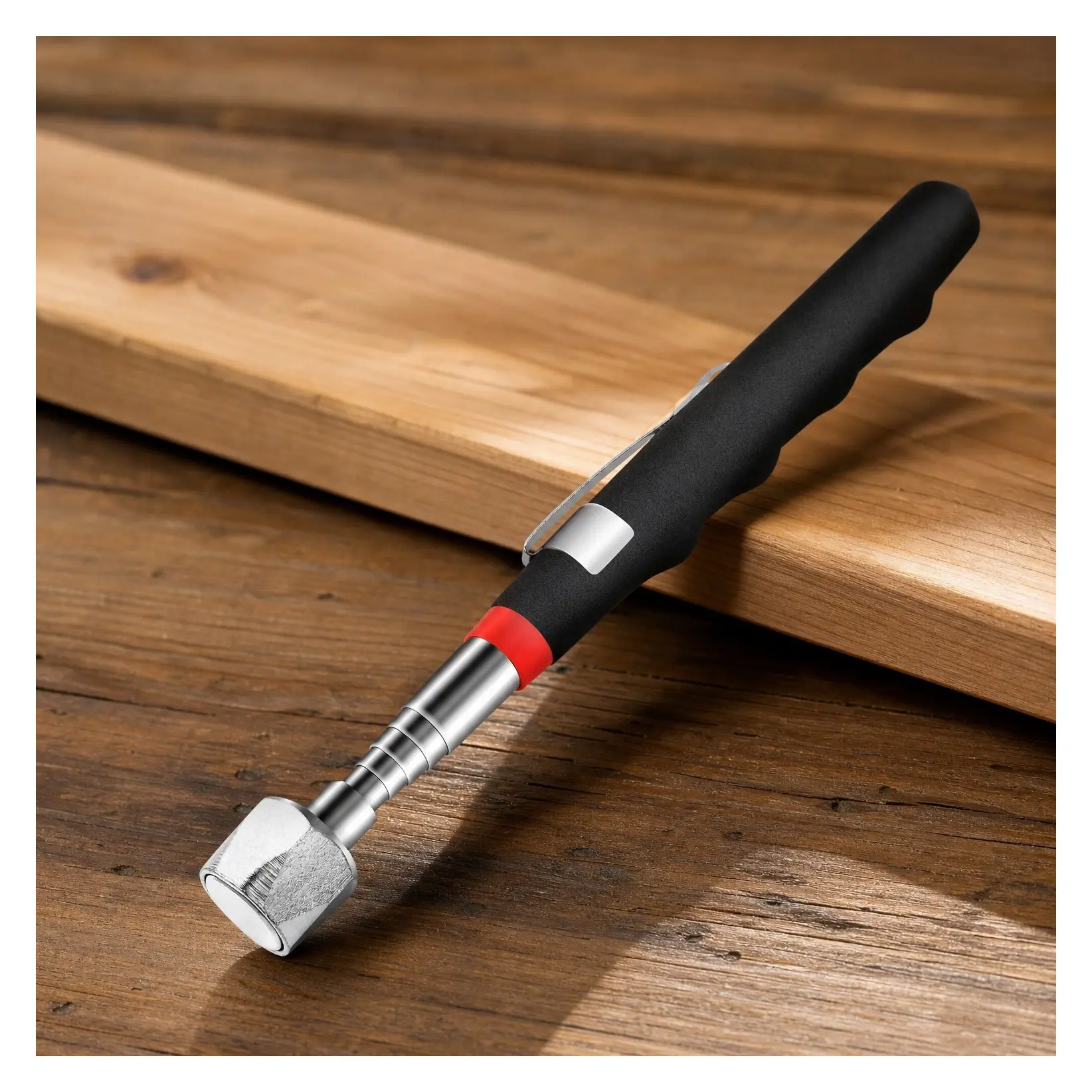 Telescoping Magnetic Pickup Tool with Extra Strong 25lb Pull Force, Stainless Steel Magnet Stick Extendable up to 30in, Non-Slip Rubber Handle, Rust Proof and Corrosion ResistantGift