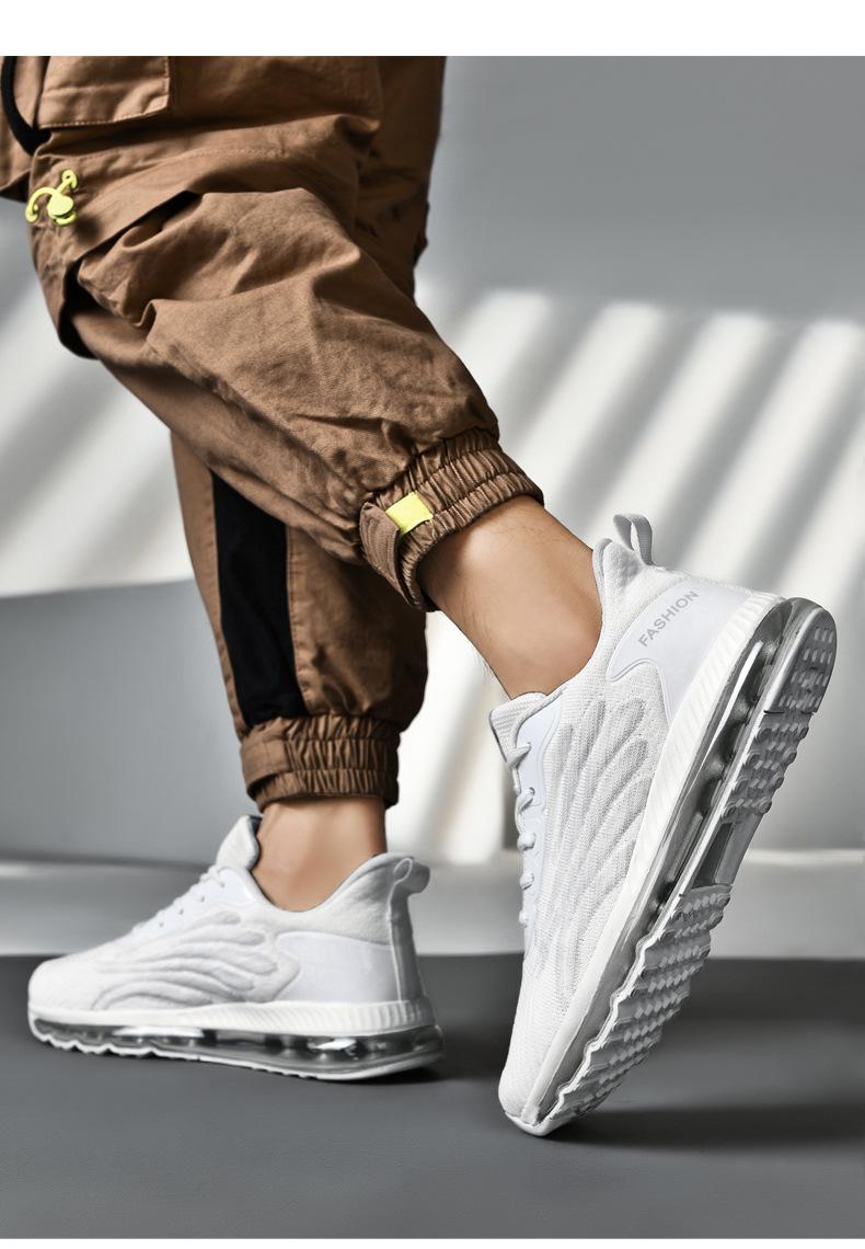 Mesler Men's Sporty Solid RoundToe Laces Trainers, Fashionable Lace UpFront Mesh Breathable Comfortable Sports Air Running Shoes Sporty Lightweight Breathable Running Shoes For Exercise & Daily Wear