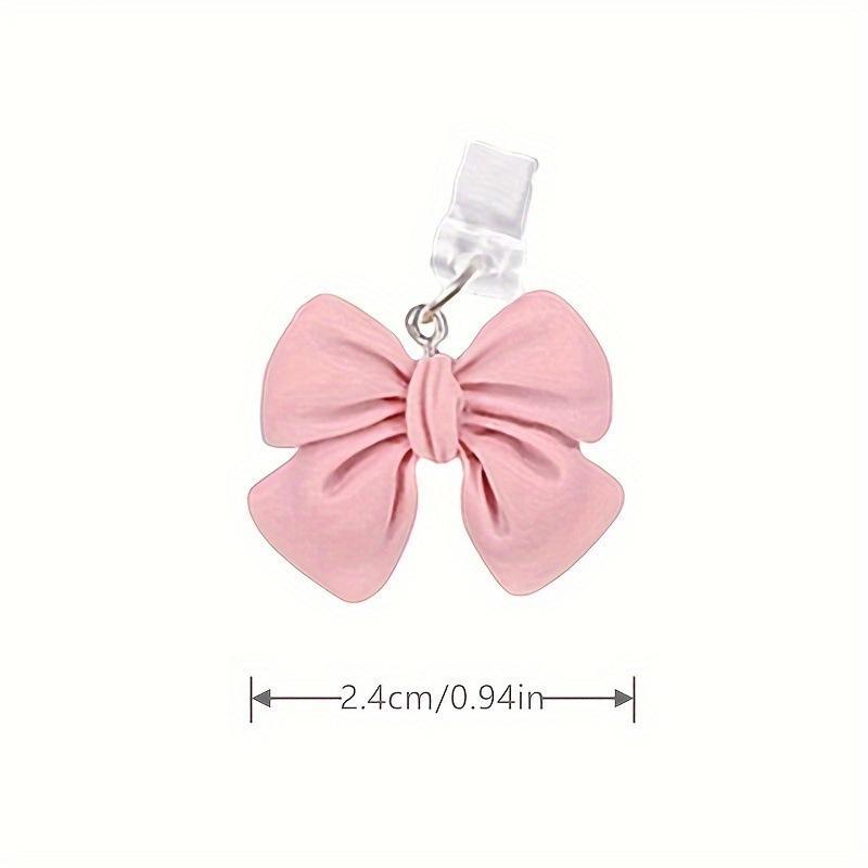 Cute Bowknot Design Phone Dust Plug, 1 Count Creative Design Phone Charging Port Cover, Phone Accessories Compatible with iPhone & Android, Phone Charms, Phone Decoration, Cell Phone Charm
