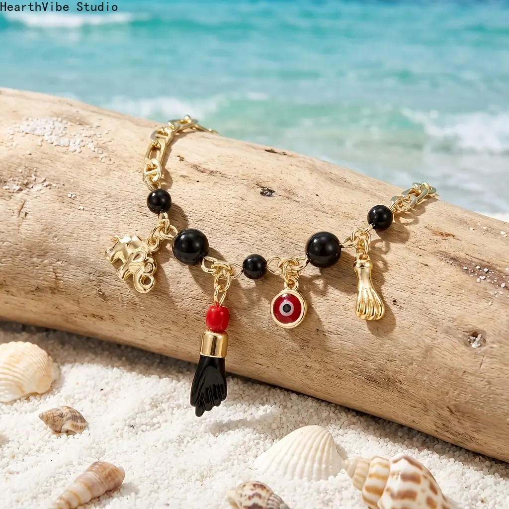Ladies' Stylish Bracelet Featuring The Classic Hip-Hop Evil Eye, Perfect for Gifting on Valentine'S Day, Mother'S Day, Halloween, Or for Everyday Wear And Parties
