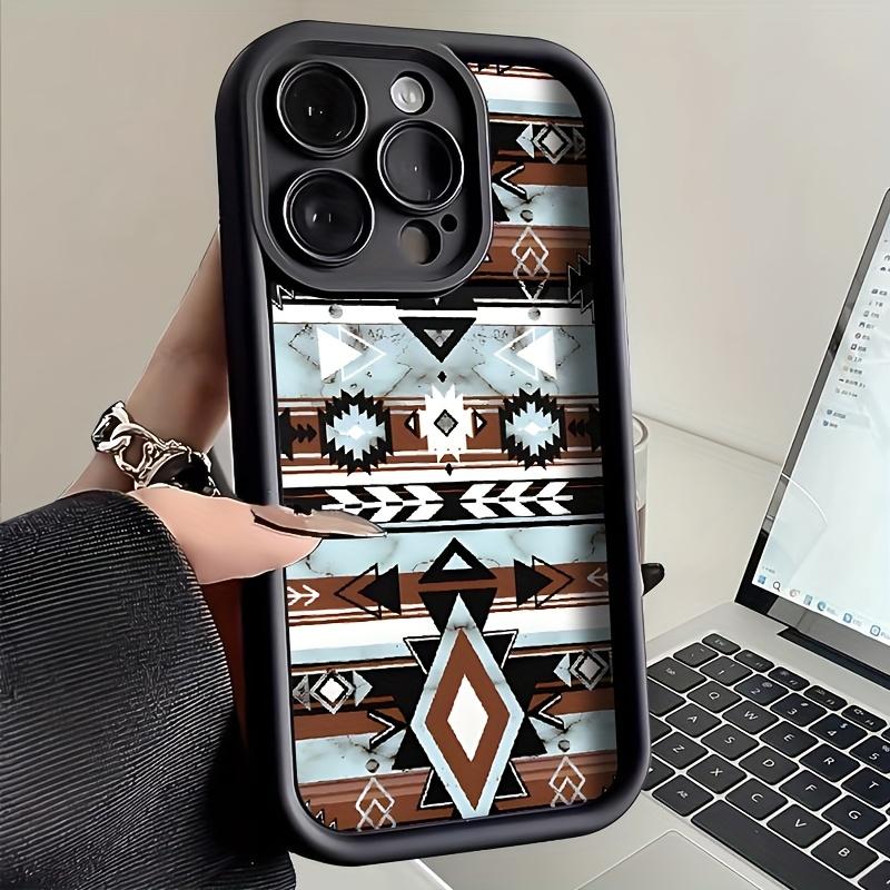 Trendy Full Protective Western Cowboy Culture Pattern Phone Case for IPhone 16 15 14 13 12 11 Pro Max Plus Luxury Shockproof Protection Back Cover