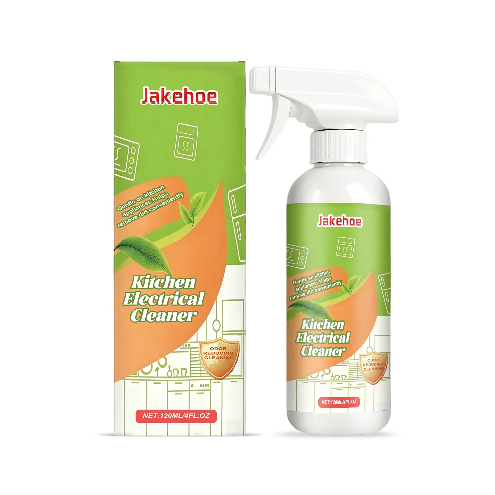 Jakehoe Household Appliance Cleaner Daily Gentle Portable Household Cleaning, Stain Removal, Polishing, Brightening, Fresh Scent