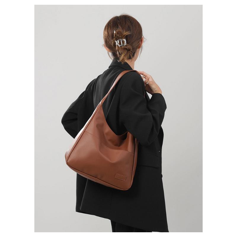 Large Capacity Retro Bag Women's Simple Tote College Student Class Shoulder Casual