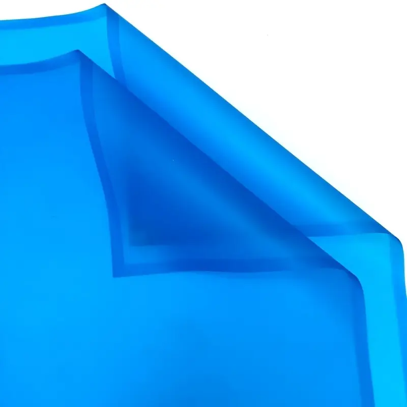 6-piece royal blue semi-transparent jelly film, waterproof and tear-resistant, Universal floral, Elegant packaging for Christmas, New Year in Europe and America, Easter, Mother's Day