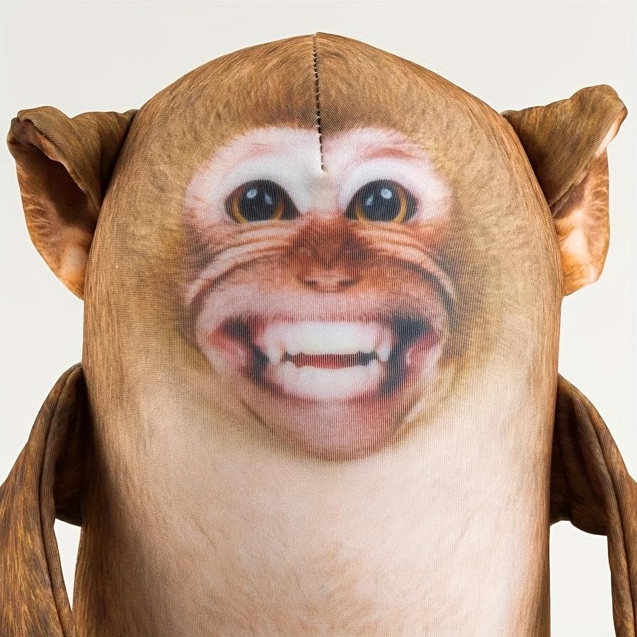 Mischievous Monkey Plush Toy – Fun Fridge Hanging Decor, Perfect Office Prank Gift & Cute Accessory for Monkey Lovers! weighted Anxiety Relief Stuffed with Lights and Music Cartoon Gorilla Backpack heat