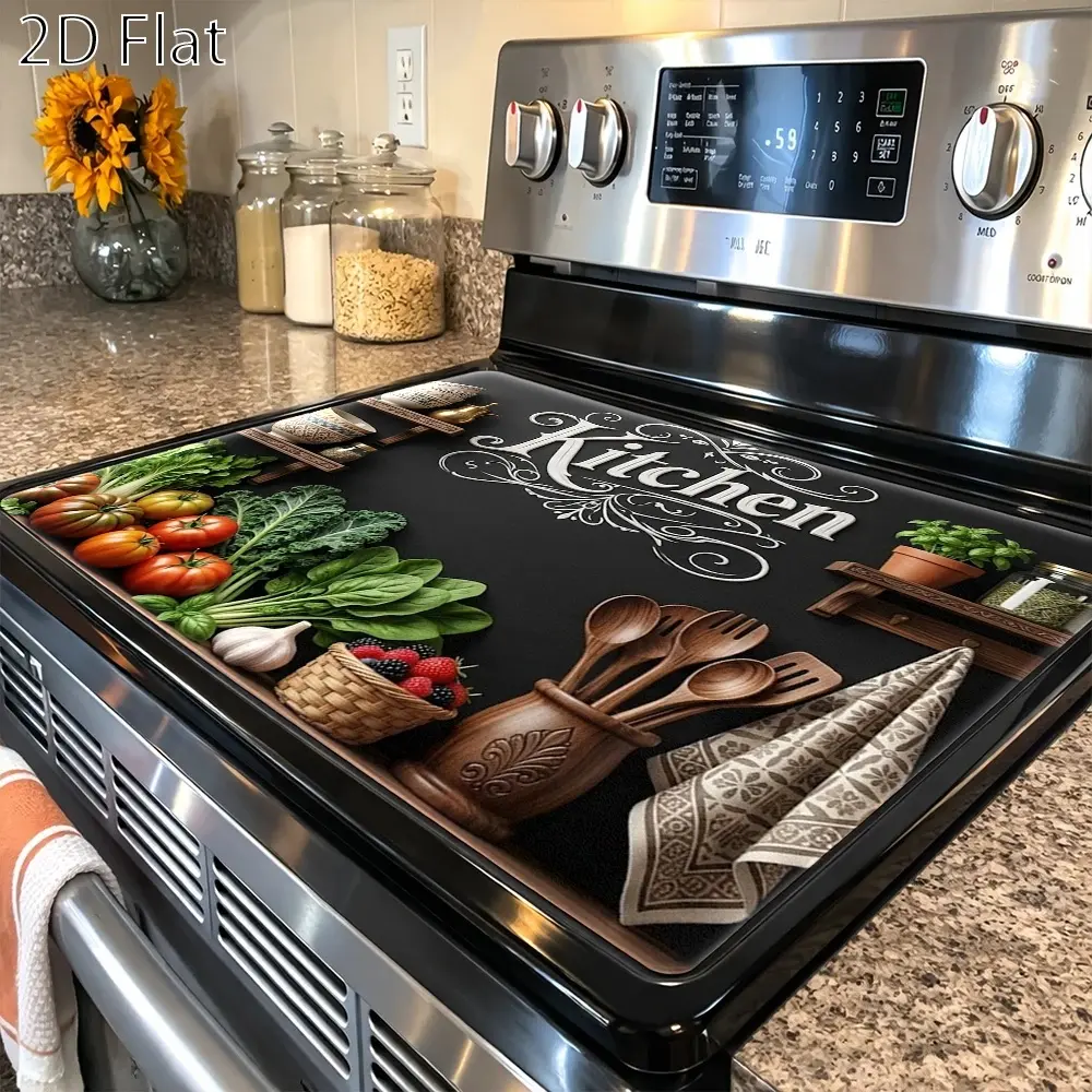Multi - Function Stove Protector Mat, Heat - Resistant, Wear - Resistant & Stain - Resistant Cooktop Cover, Suitable for Gas Stove, Glass Cooktop, Induction Cooker, Oven, Washer & Dryer Top, Easy to Clean, Reusable Kitchen Protective Mat