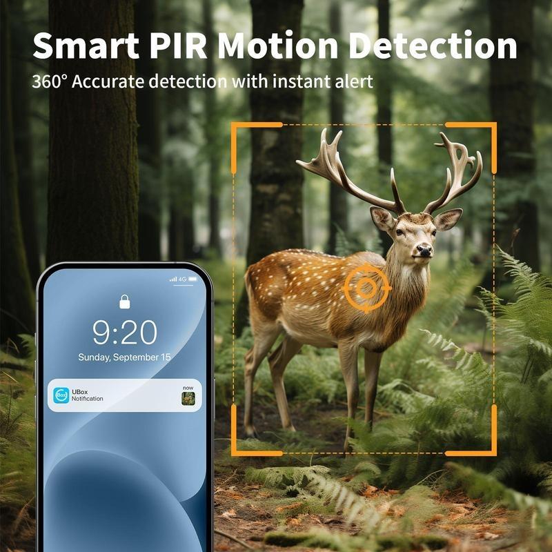 Digital Rechargeable Waterproof Solar Wireless Outdoor Security Camera - 2K HD Video, 360° Pan Tilt View & Control, 2-Way Audio, Spotlight Siren, PIR Motion Detection, Cellular 4G Data Card (Free 7 Days Data), Wall Mount Safety Connection, Black, Memory,