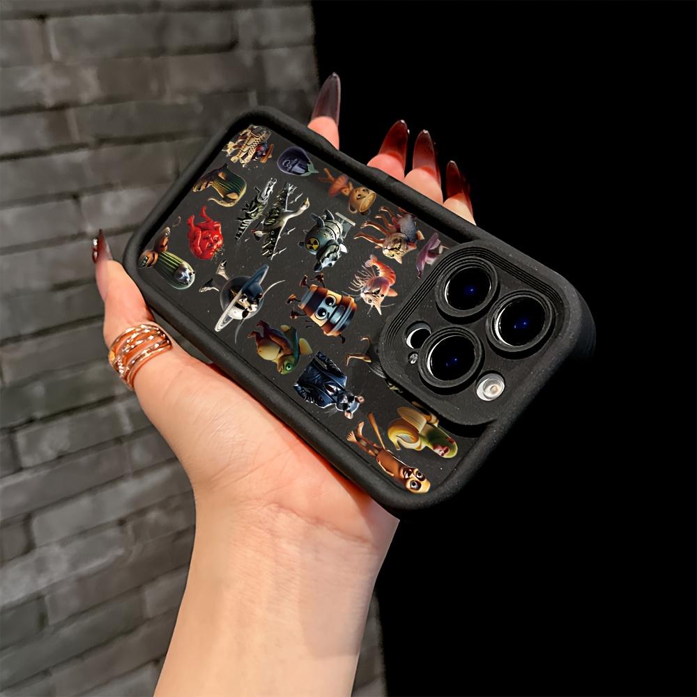 Phone Case: Fun Popular Quirky Animal Creative Personality Phone Case for iPhone 17 E Air Pro ProMax iPhone16 15 14 Plus 13 12 Mini 11 X XS XR Shockproof Soft TPU Back Cover