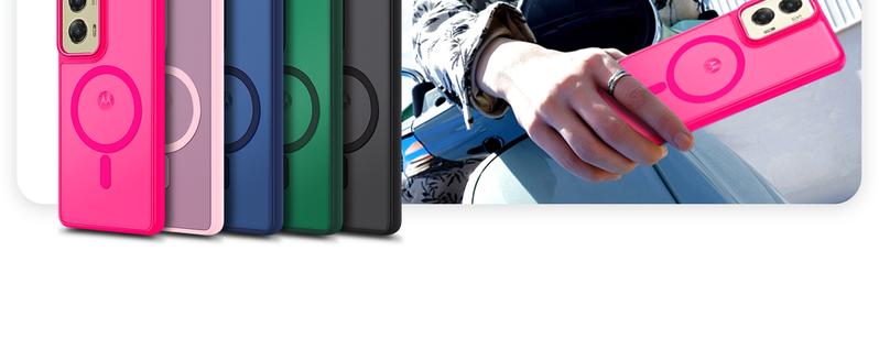 Magnetic for Motorola Moto-G-Play 2026 & Moto G 2025/2026 Case, Blue | Compatible with MagSafe, Translucent Matte Scratch-Resistant Back, Military-Grade Protection Shockproof Slim Phone Cover