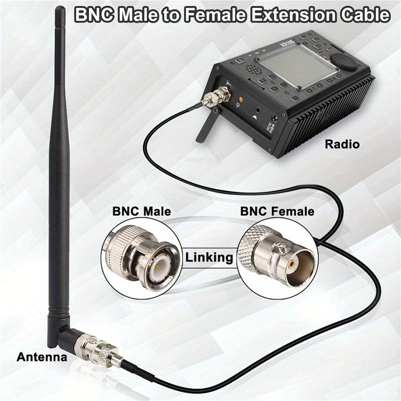 BNC Male to Female Coaxial Extension Cable, 50 Ohm RG174 for Video Signal, CCTV, DVR, Camcorder – High quality black connector with metal pins, ideal for broadcast, studio and home theater applications, video signal extension BNC Male to Female Coaxial Extension Cable, 50 Ohm RG174 for Video Signal, CCTV, DVR, Camcorder – High quality black connector with metal pins, ideal for broadcast, studio and home theater applications, video signal extension