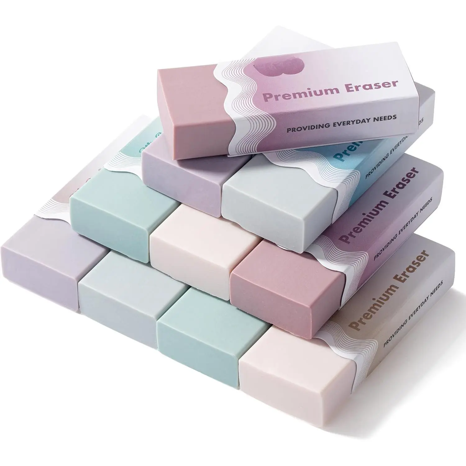 - Erasers, 10 Pack, Wavy Sleeve cil Eraser, Morandi Colors | Erasers for cils, Mr  Erasers for School, Large Eraser, Block Erasers for School, Rubber Eraser