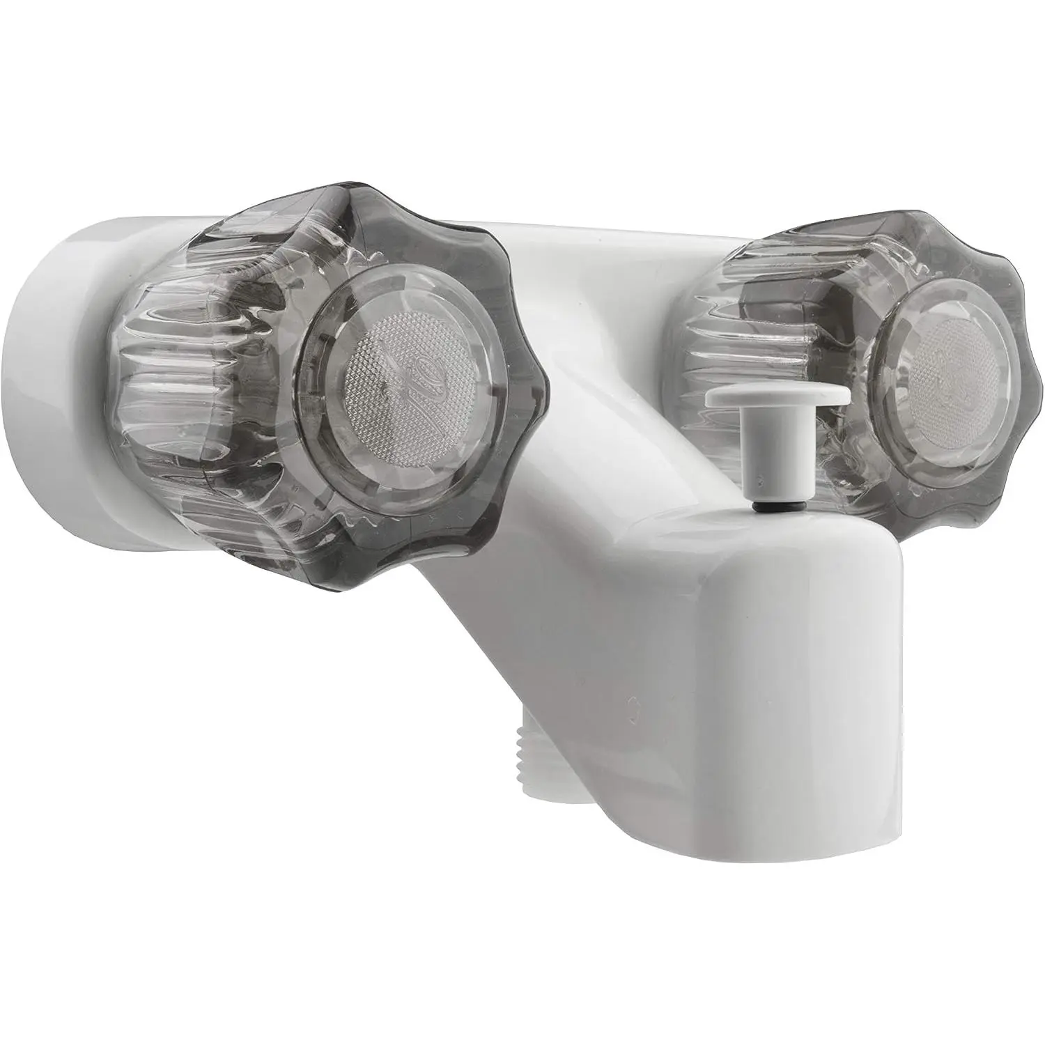 DF-SA110S-WT RV Tub and Shower Diverter (White) | RV tub and shower diverter with easy spout-to-shower switching. White finish.