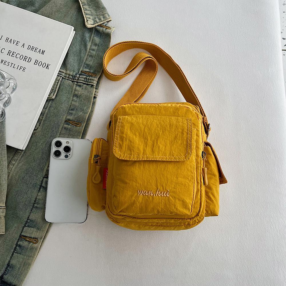 Versatile Nylon Small Square Bag Multi-Functional Large Capacity Commuter Mini Shoulder Bag Mountaineering Bag