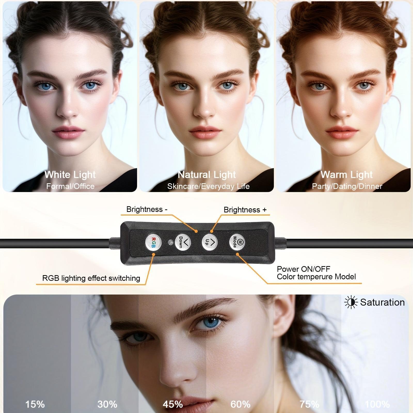 12" Selfie Ring Light With 43" Extendable Tripod Stand – Desk Selfie Light With 25 Color Modes – Upgraded 3-In-1 Dimmable Adjustable Speed Ring Light For Makeup, YouTube – Perfect For Spring, Memorial Day & Easter #TikTokShopStockUp #TikTokShopMothersDay